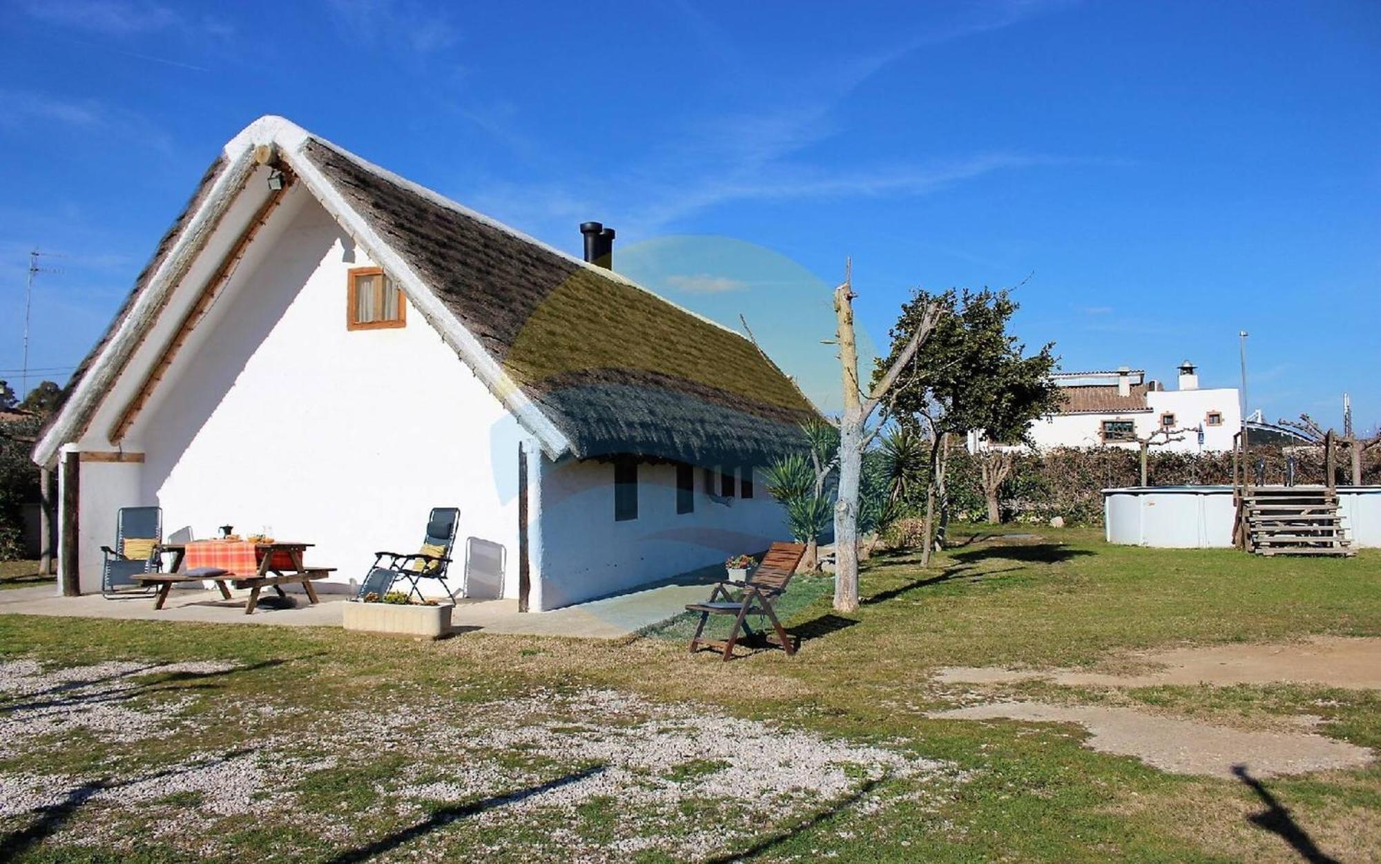 Вилла Barraca Tipica Del Delta, Con Piscina, Jardin Y Barbacoa - Deltavacaciones Сан-Жауме-де-Энвежа Экстерьер фото